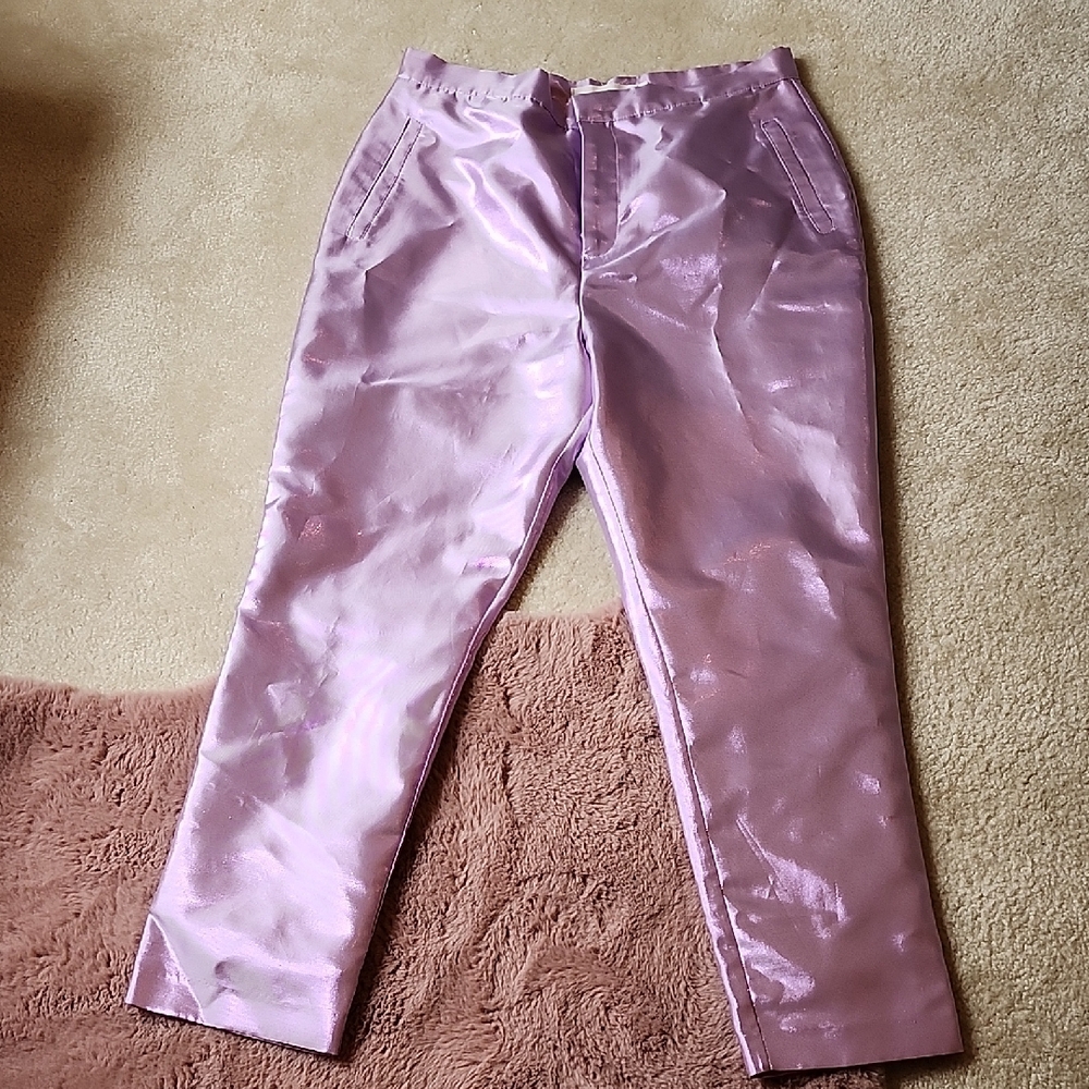 Shiny Lavender Pants Happy X Nature By Kate Hudson